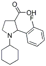 1-CYCLOHEXYL-2-(2-FLUOROPHENYL)PYRROLIDINE-3-CARBOXYLIC ACID Struktur