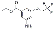 3-AMINO-5-(2,2,2-TRIFLUOROETHOXY)BENZOIC ACID ETHYL ESTER Struktur