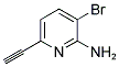 3-BROMO-6-ETHYNYLPYRIDIN-2-AMINE Struktur