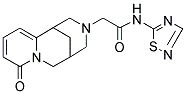 2-(6-OXO-7,11-DIAZATRICYCLO[7.3.1.0~2,7~]TRIDECA-2,4-DIEN-11-YL)-N-1,2,4-THIADIAZOL-5-YLACETAMIDE Struktur