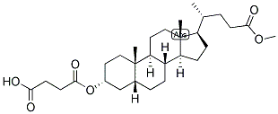 MONO-LITHOCHOLIC ACID METHYL ESTER SUCCINATE Struktur