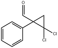 2,2-DICHLORO-1-PHENYL-CYCLOPROPANECARBALDEHYDE Struktur