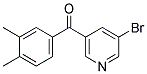 3-BROMO-5-(3,4-DIMETHYLBENZOYL)PYRIDINE Struktur