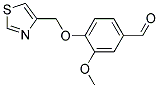 3-METHOXY-4-(1,3-THIAZOL-4-YLMETHOXY)BENZALDEHYDE Struktur