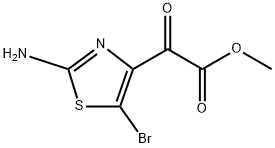 2-AMINO-5-(BROMOTHIAZOL-4-YL)OXOACETIC ACID METHYL ESTER Struktur