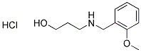 3-[(2-METHOXYBENZYL)AMINO]PROPAN-1-OL HYDROCHLORIDE Struktur