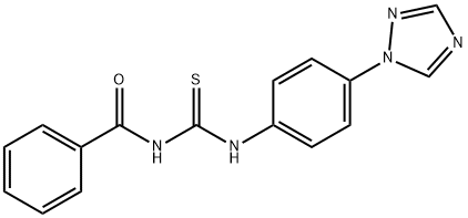 1-(4-(1,2,4-TRIAZOLYL)PHENYL)-3-BENZOYLTHIOUREA Struktur