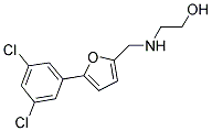 2-(((5-(3,5-DICHLOROPHENYL)-2-FURYL)METHYL)AMINO)ETHANOL Struktur