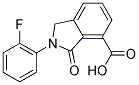 2-(2-FLUORO-PHENYL)-3-OXO-2,3-DIHYDRO-1H-ISOINDOLE-4-CARBOXYLIC ACID Struktur