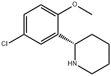 (S)-2-(5-CHLORO-2-METHOXYPHENYL)PIPERIDINE Struktur