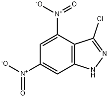 3-CHLORO-4,6-DINITRO (1H)INDAZOLE Struktur