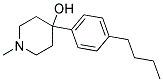 4-(4-N-BUTYLPHENYL)-4-HYDROXY-1-METHYLPIPERIDINE Struktur