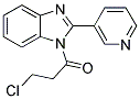 1-(3-CHLOROPROPANOYL)-2-PYRIDIN-3-YL-1H-BENZIMIDAZOLE Struktur