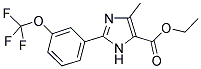 5-METHYL-2-(3-TRIFLUOROMETHOXYPHENYL)-3H-IMIDAZOLE-4-CARBOXYLIC ACID ETHYL ESTER Struktur