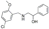 2-((5-CHLORO-2-METHOXYBENZYL)AMINO)-1-PHENYLETHANOL Struktur