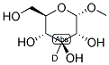 METHYL ALPHA-D-[3-2H]GLUCOPYRANOSIDE Struktur