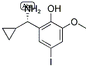 2-((1S)AMINOCYCLOPROPYLMETHYL)-4-IODO-6-METHOXYPHENOL Struktur