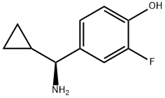 4-((1S)AMINOCYCLOPROPYLMETHYL)-2-FLUOROPHENOL Struktur