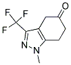 4,5,6,7-TETRAHYDRO-5-OXO-1-METHYL-3-TRIFLUOROMETHYL-1H-INDAZOLE Struktur