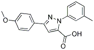 3-(4-METHOXYPHENYL)-1-M-TOLYL-1H-PYRAZOLE-5-CARBOXYLIC ACID Struktur