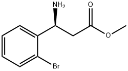 METHYL (3S)-3-AMINO-3-(2-BROMOPHENYL)PROPANOATE Struktur