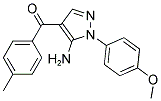 (5-AMINO-1-(4-METHOXYPHENYL)-1H-PYRAZOL-4-YL)(P-TOLYL)METHANONE Struktur