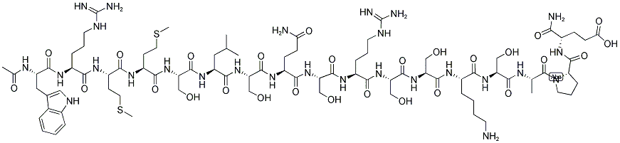 AC-WRMMSLSQSRSSKSAPE-AMIDE Struktur