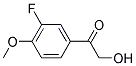 1-(3-FLUORO-4-METHOXYPHENYL)-2-HYDROXYETHANONE Struktur