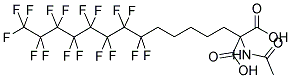 2-ACETAMIDO-2-[5-(PERFLUOROOCTYL)PENTYL]MALONIC ACID Struktur