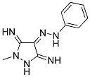 (4E)-3,5-DIIMINO-1-METHYLPYRAZOLIDIN-4-ONE PHENYLHYDRAZONE Struktur