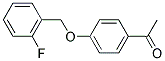 1-(4-[(2-FLUOROBENZYL)OXY]PHENYL)ETHANONE Struktur