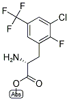 METHYL (2R)-2-AMINO-3-[3-CHLORO-2-FLUORO-5-(TRIFLUOROMETHYL)PHENYL]PROPANOATE Struktur