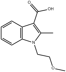 1-(2-METHOXY-ETHYL)-2-METHYL-1H-INDOLE-3-CARBOXYLIC ACID Struktur