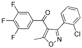 4-(3,4,5-TRIFLUOROBENZOYL)-3-(2-CHLOROPHENYL)-5-METHYLISOXAZOLE Struktur