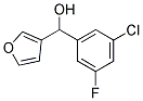 3-CHLORO-5-FLUOROPHENYL-(3-FURYL)METHANOL Struktur