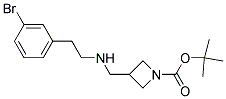 1-BOC-3-([2-(3-BROMO-PHENYL)-ETHYLAMINO]-METHYL)-AZETIDINE Struktur