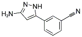 3-(3-AMINO-1H-PYRAZOL-5-YL)-BENZONITRILE Struktur