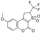 1,2-DIHYDRO-8-METHOXY-2-TRIFLUOROMETHYL-4H-THIENO-[2,3-C]-CHROMENE-3,3,4-TRIONE Struktur