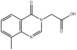 (8-METHYL-4-OXOQUINAZOLIN-3(4H)-YL)ACETIC ACID Struktur