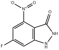 6-FLUORO-3-HYDROXY-4-NITROINDAZOLE Struktur