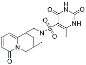 6-METHYL-5-[(6-OXO-7,11-DIAZATRICYCLO[7.3.1.0~2,7~]TRIDECA-2,4-DIEN-11-YL)SULFONYL]PYRIMIDINE-2,4(1H,3H)-DIONE Struktur