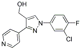 (1-(3-CHLORO-4-FLUOROPHENYL)-3-(PYRIDIN-4-YL)-1H-PYRAZOL-4-YL)METHANOL Struktur