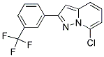 7-CHLORO-2-(3-(TRIFLUOROMETHYL)PHENYL)PYRAZOLO[1,5-A]PYRIDINE Struktur