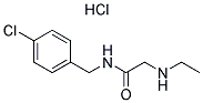 N-(4-CHLOROBENZYL)-2-(ETHYLAMINO)ACETAMIDE HYDROCHLORIDE Struktur