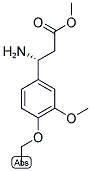 METHYL (3R)-3-AMINO-3-(4-ETHOXY-3-METHOXYPHENYL)PROPANOATE Struktur