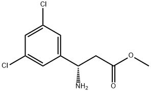 METHYL (3S)-3-AMINO-3-(3,5-DICHLOROPHENYL)PROPANOATE Struktur