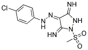 (4Z)-3,5-DIIMINO-1-(METHYLSULFONYL)PYRAZOLIDIN-4-ONE (4-CHLOROPHENYL)HYDRAZONE