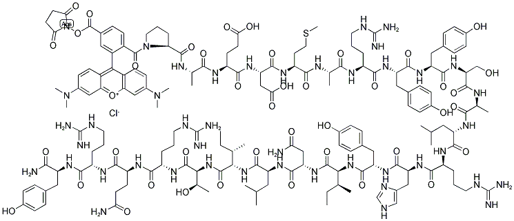 NEUROPEPTIDE Y (13-36), HUMAN, RAT , TAMRA-LABELED Struktur