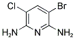 3-BROMO-5-CHLOROPYRIDINE-2,6-DIAMINE Struktur