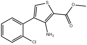 METHYL 3-AMINO-4-(2-CHLOROPHENYL)THIOPHENE-2-CARBOXYLATE Struktur